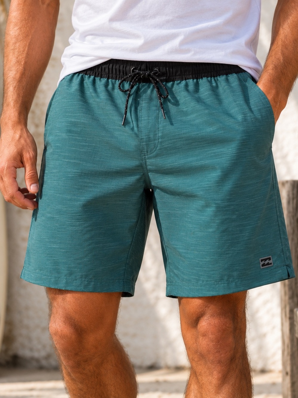BILLABONG Crossfire Elastic Volley Shorts - Cyan